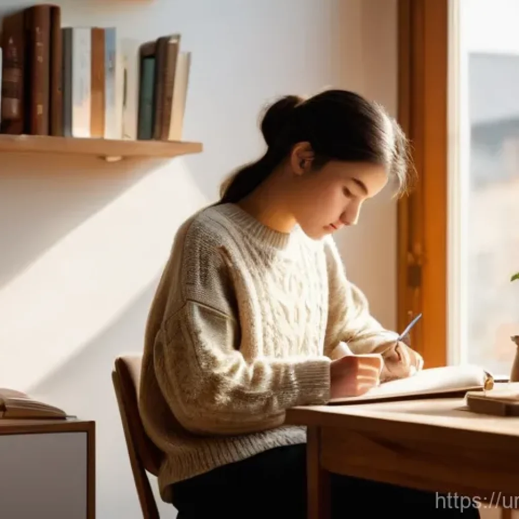 단순함의 철학을 통한 목표 달성 전략 - **Prompt:** A serene and focused young adult, a person of ambiguous gender, in their late teens to e...