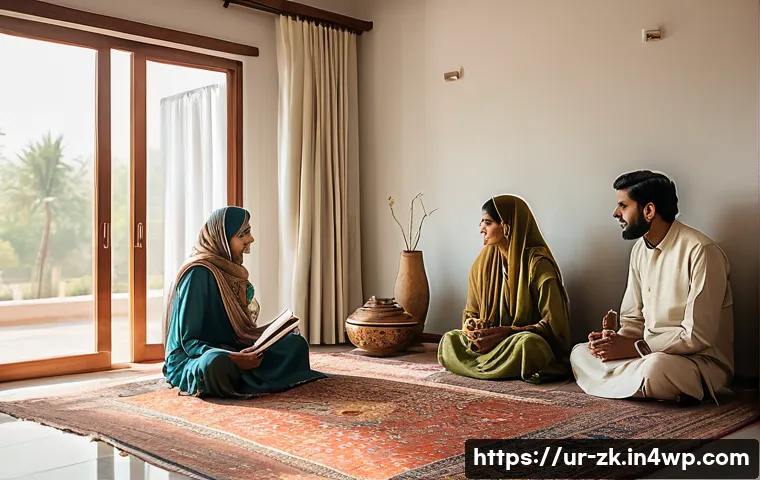 단순함의 철학과 현대인의 삶 - A serene, minimalist home interior in a modern Pakistani household, featuring clean lines, limited f...