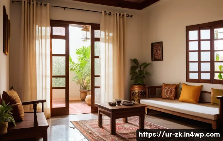 단순함의 철학과 심리적 안정 - A serene and minimalist Urdu home interior reflecting simplicity and mental clarity: a clean, well-o...