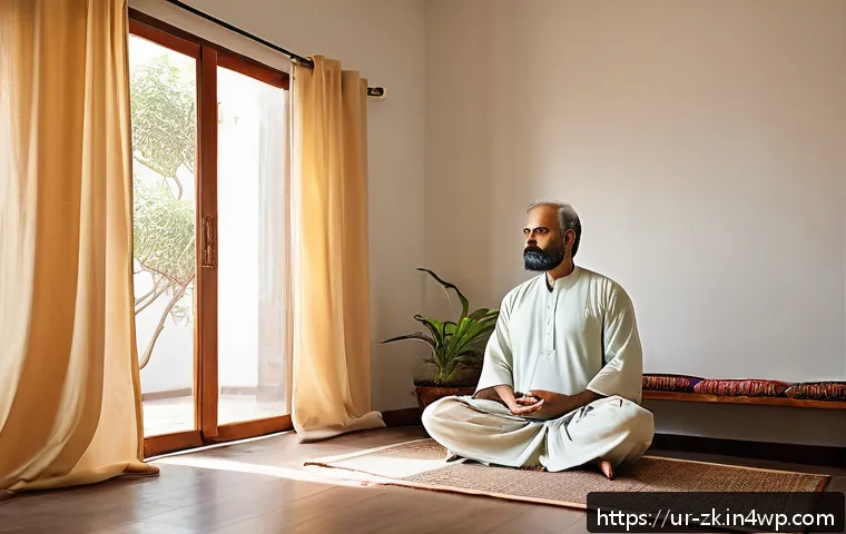 단순함의 철학 핵심 가치 정의하기 - A serene and minimalist Pakistani home interior during daylight, showcasing a clean and organized li...